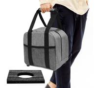 Bowling Ball Bag - 22x22x20cm Oxford Cloth Tote | Single Balls Carrier with Foam Holder - Lightweight Waterproof Protection - Portable Bowlings Balles Case for Bowler, Practice Competition Travel