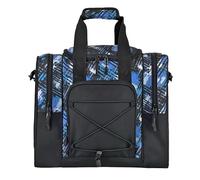 Bowling Ball Bag, Bowling Bag, Shopping Bag for 1 Ball, Multifunctional Handbag with Padded Inside, Adjustable Belt, Suitable for Shoes, Towel, M, Blue, see description, See description