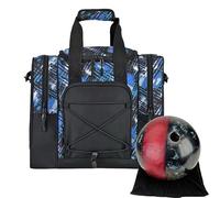 Bowling Ball Bag - Premium Storage Solution for Bowling Players, Padded Protective Case | Stylish Tote with Extra Pockets, Comfortable Carry Bag for 1 or 2 Ball, , Consulte la descripción, See