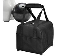 Bowling Ball Carrier Bag - Lightweight Design, Protective Padding, Multiple Storage Compartments, Easy Carry | Waterproof Handbag, Mesh Side Pockets, Travel Competition Bag, Player Gear Organizer,