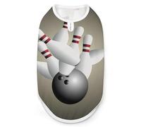Bowling Ball Crashing Pet Printed Clothes,Pet T Shirts,Cool Puppy Shirts for Small,Medium And Large Pet Dogs Cats 2XL