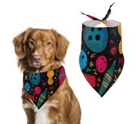 Bowling Ball Cute Dog Bandanas Adjustable Bibs Puppy Neckerchief for Cat Triangle Pet Scarf Summer