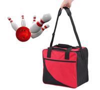 Bowling Ball Pocket - Oxford Cloth Bowling Bag With Shoulder Strap - Store All Your Equipment Including 1 10-pin Ball, Shoes (up To Size 15 For Men) And Towels, Water Bottles, And More
