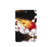 Bowling Ball Printing 10 Pcs Car Air Fresheners Cards For Scented Hanging Sheets For Bathroom With Rope