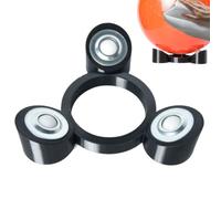 Bowling Ball Rotating Cup with Anti-Roll Off Design and Nylon Bearings- Ideal for Cleaning, Polishing, and Displaying Bowling Balls (Black) Bowling Ball Cup Stand, Bowling Ball Spinner