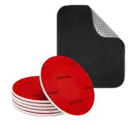 Bowling Ball Sanding Pads, Resurfacing Disc Set, 25x20cm/9.84x7.87 inches Polishing and Cleaning Kit, Deep Prep, Includes Towel, 7-Piece Multi Grit for Men, Women, Players, Practice Use