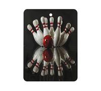 Bowling Ball Strikes Bowling Pins Sports Car Air Freshener Hanging Car Incense Chip Diffuser Scented Decor for Car Interior Accessories Gray-style