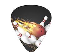 Bowling Ball Unique Guitar Picks With Clear Prints And Multiple Thicknesses