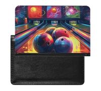 Bowling Balls Passport Holder Cover Passport Cover Protector Essentials with Credit Card Slots Slim Travel Wallet Covers Documents Organizer Protector for Man&Women