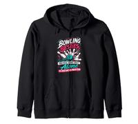 Bowling Besties Because Going Crazy Alone Is Not as Fun Zip Hoodie