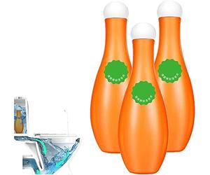 Bowling Blue Bubble Toilet Bowl Cleaner, Blue Bubble Household Toilet Cleaner, Bowling Ball Cleaner, Automatic Toilet Cleaner for Deodorizing & Descaling (3PCS)