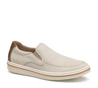 Bowling Embossed Moc Venetian, Beige Embossed Tumbled Nubuck, 11.5