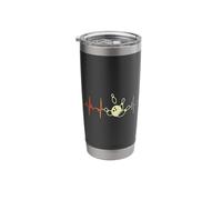 Bowling Enthusiast Pulse Line Bowling Lover Heartbeat Stainless Steel Insulated Tumbler