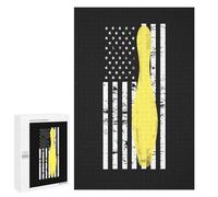 Bowling Flag Wooden Puzzle Letter on Back Adults Difficult Jigsaw Puzzles for Home Family Game Birthday Gift