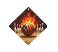 Bowling Flaming Ball Car Air Fresheners Auto Scented Aromatherapy Tablets Decoration Accessories Rhombus