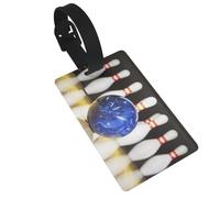 Bowling Full Width Single-Sided Printed Luggage Tags, Tag Tags to Prevent Mistakes, Name Tags, Luggage Decorations, Pendants, Travel Experts, Full Equipment Markings