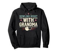 Bowling Grandma Gift Proud Nana League Night Bowler Pullover Hoodie
