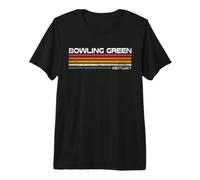 Bowling Green Kentucky Vintage Stripes Design Premium T-Shirt