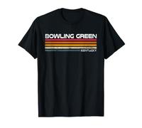 Bowling Green Kentucky Vintage Stripes Design T-Shirt
