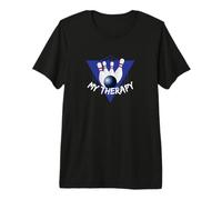 Bowling is My Therapy Bowling Ball Bowling pins Premium T-Shirt