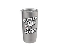 Bowling League Gutter Glory Retro Bowler Stainless Steel Insulated Tumbler