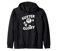Bowling League Gutter Glory Retro Bowler Zip Hoodie