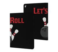 Bowling Let's Roll Slim Case Compatible with iPad 10th 9th 8th 7th Generation 2022 2021 2020 2019 Protective Cover Stand