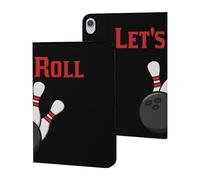 Bowling Let's Roll Slim Case Compatible with iPad 10th 9th 8th 7th Generation 2022 2021 2020 2019 Protective Cover Stand