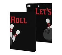 Bowling Let's Roll Slim Case Compatible with iPad 10th 9th 8th 7th Generation 2022 2021 2020 2019 Protective Cover Stand