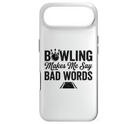 Bowling makes me say bad words Funny Bowling joke League Case for iPhone Air