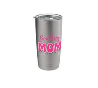 Bowling Mom in Fun Bubble Letters Stainless Steel Insulated Tumbler