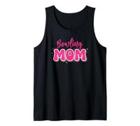 Bowling Mom in Fun Bubble Letters Tank Top