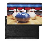 Bowling Passport Holder Vaccine Card Holder Travel Document Organizer Credit Card Organizer for Women/Men