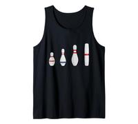 Bowling pin Comparison Five-pin Tenpin Duckpin and Candlepin Tank Top