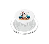 Bowling Pin Dabbing Sunglasses Funny Bowler Player Kids PopSockets PopGrip for MagSafe