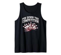 Bowling Pin Down The Competition Bowler Tank Top