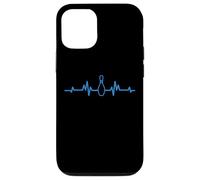 Bowling Pin ECG Heartbeat Pulse Line Bowler Player Funny Fun Case for iPhone 12/12 Pro