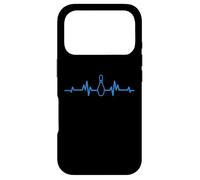 Bowling Pin ECG Heartbeat Pulse Line Bowler Player Funny Fun Case for iPhone 17 Pro