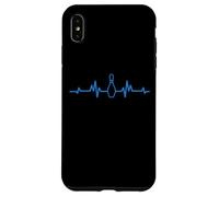 Bowling Pin ECG Heartbeat Pulse Line Bowler Player Funny Fun Case for iPhone XS Max