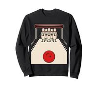 Bowling Pin Scared Pins Funny Bowler Player Kids Boys Men Sweatshirt