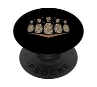 Bowling Pins Animal Leopard Bowler Bowling PopSockets Adhesive PopGrip