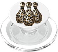 Bowling Pins Leopard Cheetah Bowler PopSockets PopGrip for MagSafe