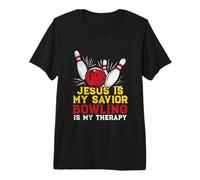 Bowling Player Design for Bowler - Jesus is My Savior Premium T-Shirt