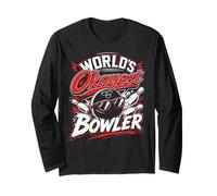 Bowling Player Shirt World's Okayest Bowler Bowling Long Sleeve T-Shirt
