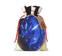 Bowling Print Drawstring Bags Burlap Gifts Bag With Drawstring Gift Bags For Wedding/Party/Festival/Storage