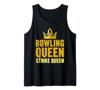 Bowling Queen Funny Strike Player Design Tank Top