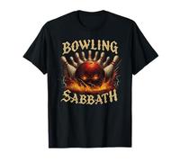 Bowling Sabbath Retro Music Bowling Graphic Design T-Shirt
