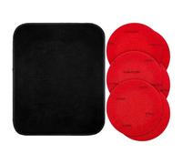 Bowling Sanding Pads | 6-Pieces Bowling Ball Cleaner Pads with Towel - Deep Cleaning Polishing Supplies for Men Women Players Amateurs Care Home Practice Beginners Athletes