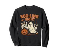 Bowling Scared Bowling Pins Funny Vintage Halloween Design Sweatshirt