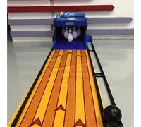 Bowling Set Kids Electronic Bowling Alley Game with Automatic Reset, Lighting, Simulation Sound Effect, Foldable Indoor Family Game Bowling Game for Children and Adults
